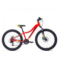 Велосипед Forward Twister 24 2.0 disc красный/ярко-зеленый рама: 12" (2024)