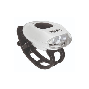 Фонарики M-WAVE 5-221063 COBRA III перед. 2д/2ф+зад.2д/2ф 19г с батар. белый корпус 