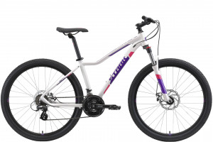 Велосипед Stark Viva 27.2 HD белый/фиолетовый (2021) 