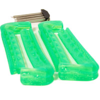 Чехлы для коньков составные Big Boy Pro Line на пружинах glitter green
