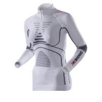 Термобелье X-Bionic футболка Lady Acc Evo UW Shirt LG SL Zip Up white