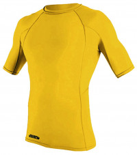 Гидромайка мужская короткий рукав O'Neill Rental S/S Rash Guard Yellow S21 (4666 133)