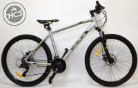Велосипед Stels Navigator 590 MD K010 26" Серый/Салатовый (18 рама, демо-образец, состояние идеальное)