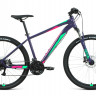 Велосипед Forward Apache 27.5 3.2 HD фиолетовый/зеленый рама 17" (2022) - Велосипед Forward Apache 27.5 3.2 HD фиолетовый/зеленый рама 17" (2022)
