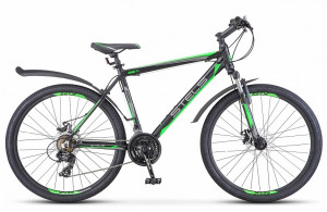 Велосипед Stels Navigator-620 MD 26&quot; V010 черный/зеленый/антрацит (2019) 