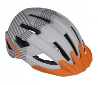 Шлем KLS DAZE, grey L/XL 58-61 cm, 14 вент. отверстий, двухкомпонентное литьё, съёмные козырёк и внутренняя вкладка, отражающий стикер сзади