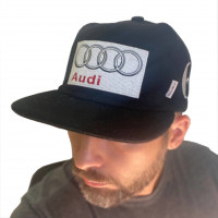 Кепка утепленная Conte of Florence AUDI черная (прямой козырек)