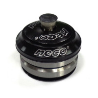 Рулевой набор NECO 6-190371 H23 1-1/8" IS41.2/28.6 IS41.2/30 интегрированный березьбовой, пром подш(OD41x36°x45), чашки алюмин, черный