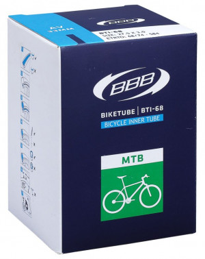 Велокамера BBB BTI-63 BikeTube 26&quot;x1.75&quot;/2.35&quot; AV 33mm Black 