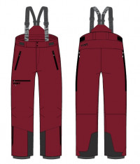 Брюки-самосбросы Vist APEX CROSS INS. PANTS HALF ZIP GENDER NEUTRAL DAHLIA-BLACK (2023)