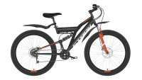 Велосипед Stark Jumper 27.1 FS D чёрный/оранжевый Рама: 16" (2022)