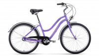 Велосипед женский Forward EVIA AIR 26 2.0 фиолетовый\белый (2021)