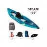 Каяк надувной одноместный Aqua Marina Steam-312 10'3" (2025) - Каяк надувной одноместный Aqua Marina Steam-312 10'3" (2025)
