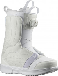 Ботинки сноубордические Salomon Pearl Boa White White/Lunar Roc (2022)