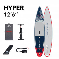 Сапборд надувной Aqua Marina Hyper 12'6" (2024) (BT-23HY02, 381x81x15 см, S24)