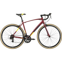 Велосипед Stark Peloton 700.1 D темно-красный/никель рама: 18" (2023)