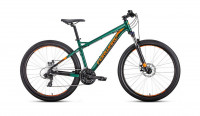 Велосипед Forward QUADRO 27.5 2.0 disc зеленый мат. (2020)