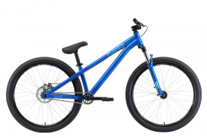 Велосипед Stark Pusher-1 26 Single Speed голубой/синий (2020) 