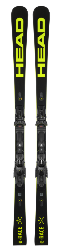 Горные лыжи Head WC Rebels e-Race EVO 14 black-yellow + крепление FREEFLEX 14 GW BRAKE 85 [D] (2023)