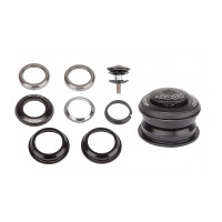 Рулевой набор NECO 6-190372 H125 1-1/8×44/50×30 полуинтегрированный березьбовой, картридж подш, чашки алюмин, черный