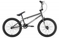 Велосипед Stark Madness BMX 1 серый/серебристый (2022)