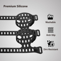 Держатель для вещей Bone Bike Strap Plus 07-230210 универсальный, крепление на руль/раму, силикон, черный