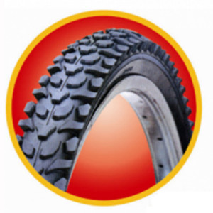 Покрышка велосипедная Bohai СС8105, 20x2.125(57-406), горная, черный 