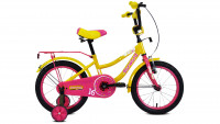 Велосипед Forward FUNKY 16 желтый\фиолетовый (2021)