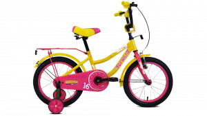 Велосипед Forward FUNKY 16 желтый/фиолетовый (2021) 
