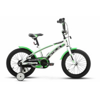 Велосипед Stels Shadow VC 16" Z010 (м) белый/зеленый рама: 16" (2024)