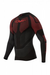 Термофутболка Dragonfly DF 3DThermo red с длинным рукавом