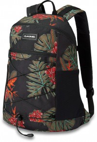 Городской рюкзак Dakine Wndr Pack 18L Jungle Palm (чёрный с листьями и цветами)
