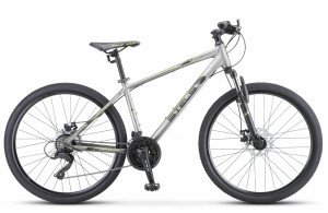 Велосипед Stels Navigator-590 MD 26&quot; K010 серый/салатовый (2020) 