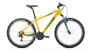 Велосипед Forward APACHE 27.5 1.0 желтый/зеленый рама 15&quot; (2022) 