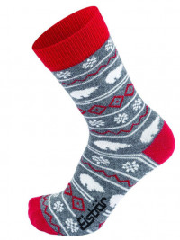 Носки Eisbar Lifestyle Jacquard JR Gift Box 2 Pairs greymel/red + greymel/red (2022)