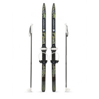 Беговые лыжи подростковые NovaSport с универсальными креплениями (6) black
