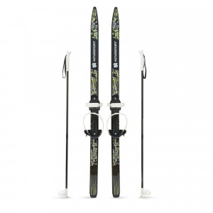 Беговые лыжи подростковые NovaSport с универсальными креплениями (6) black 