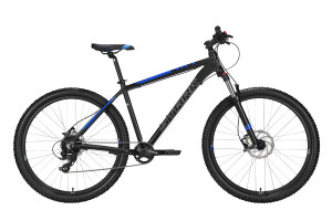 Велосипед Stark Hunter 27.3 HD чёрный/голубой Рама: 16&quot; (2022) 