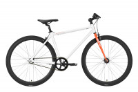 Велосипед Stark Terros 700 S 28" белый/оранжевый рама: 16" (2022)