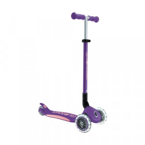 Самокат Globber Primo Foldable Plus Lights V2 фиолетовый 