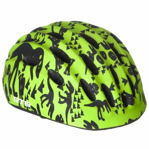Шлем STG HB10 черн/зелен 