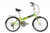 Велосипед Novatrack складной TG-24" зеленый, 6 скоростей