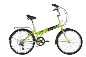 Велосипед Novatrack складной TG-24&quot; зеленый, 6 скоростей 