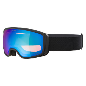 Маска Alpina Bivio Q-Lite black matt/mirror blue/black S2 