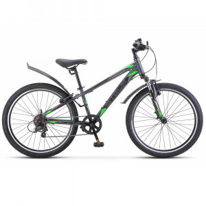Велосипед Stels Navigator-400 V 24 F020 серый/зеленый рама: 12&quot; (2023) 