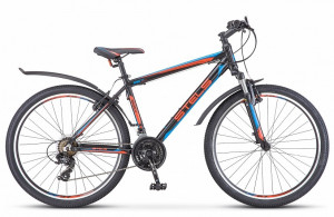 Велосипед Stels Navigator-620 V 26&quot; V010 черный/красный/синий (2019) 