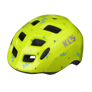 Шлем детский KLS ZIGZAG салатовый S (49-53см). 8 вент. отверстий, светоотражающие стикеры 