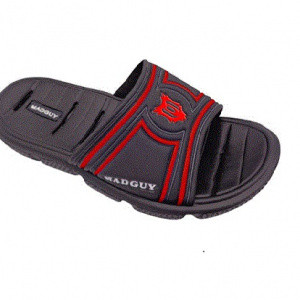 Шлепанцы Mad Guy Eco-Line black/red 