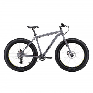Велосипед Stark'26 Fat 26.3 HD темно-серый матовый/черный рама: L (19") (2026) 