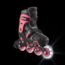 Коньки роликовые Globber Go Skates Lights розовый/черный - Коньки роликовые Globber Go Skates Lights розовый/черный